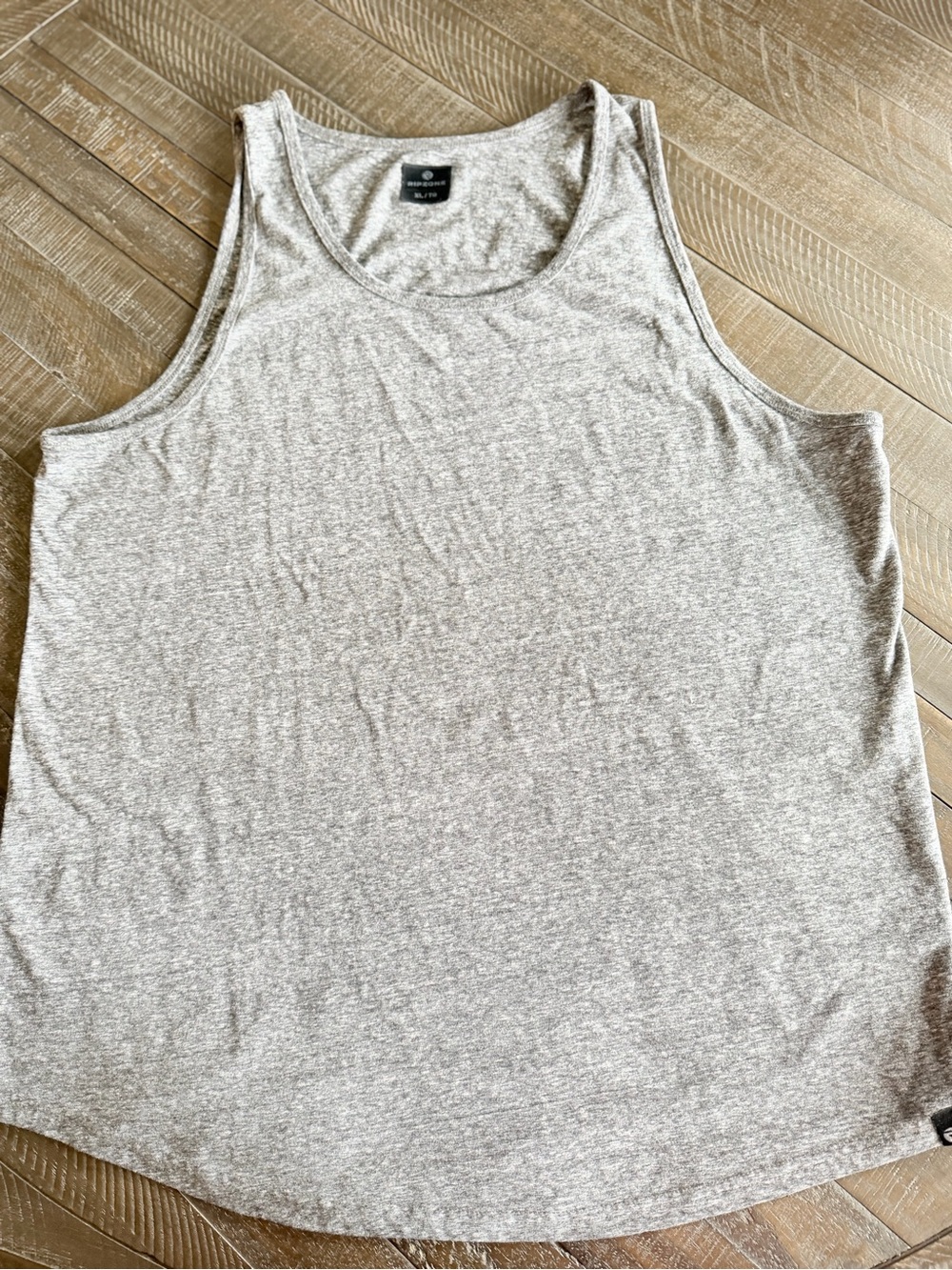 Casual Men's Heather Tank Top - Soft Gray Sleeveless Shirt
